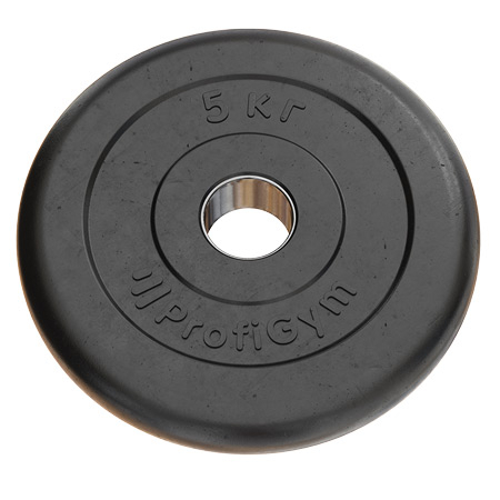 Тренировочный диск Profigym 5 кг черный